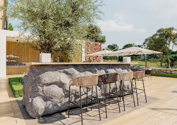 Villa con jardín